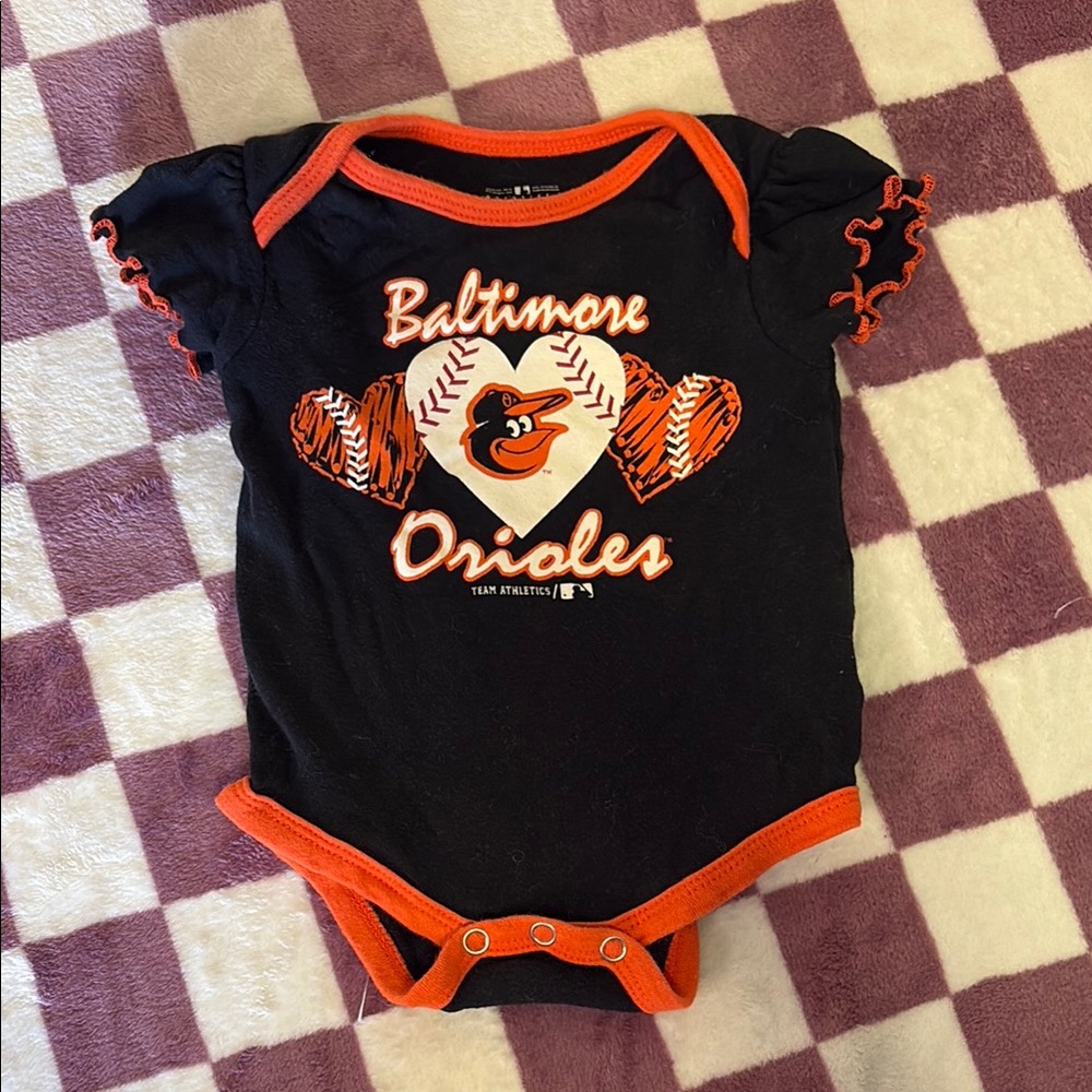 Baltimore Orioles Baby Onesie